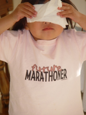 Kasen's future marathoner shirt